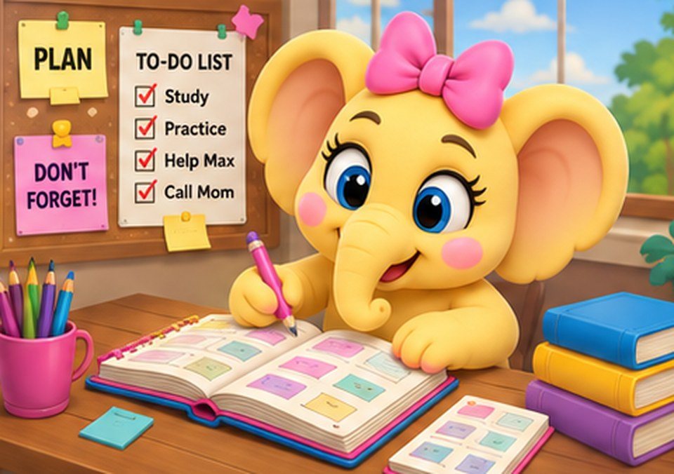 Ellie Elephant in action