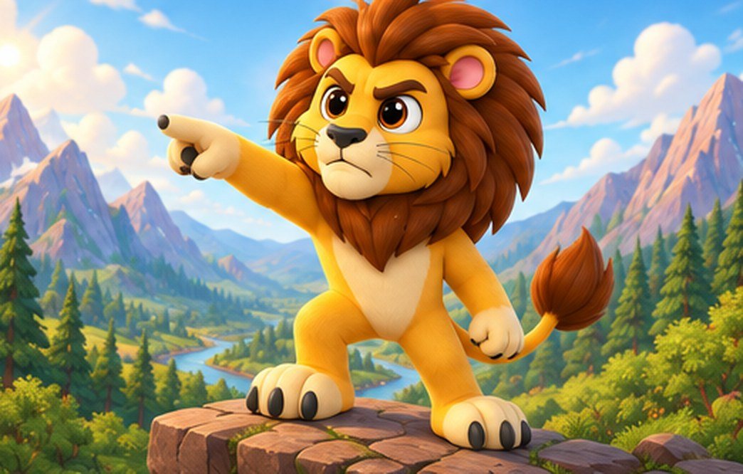 Leo Lion in action